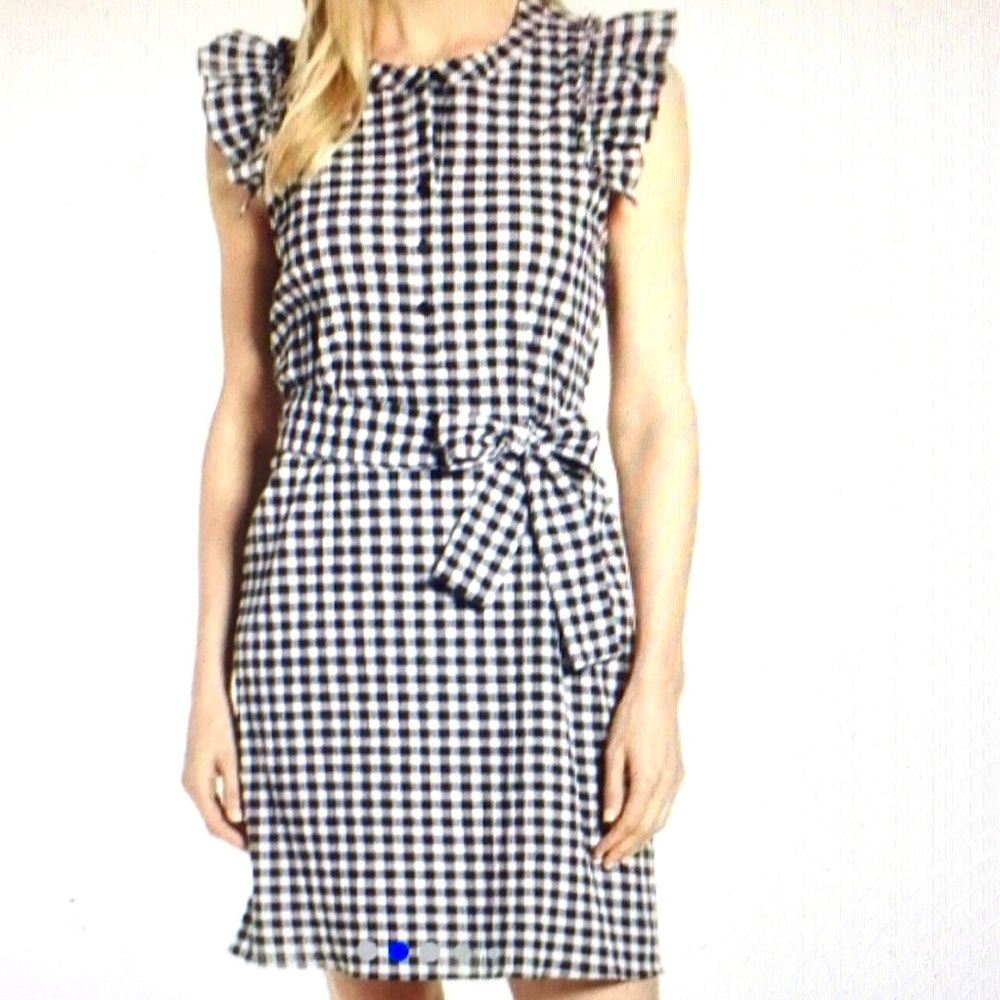 Gibson Black & White Gingham Dress